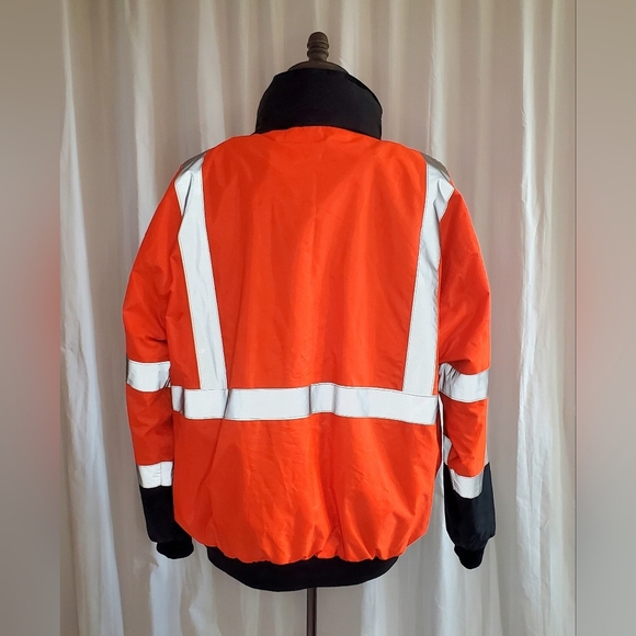 PIP Class 3 Ripstop Soft Shell Black Bottom Coat High Visibility XL Insulated - Picture 3 of 14